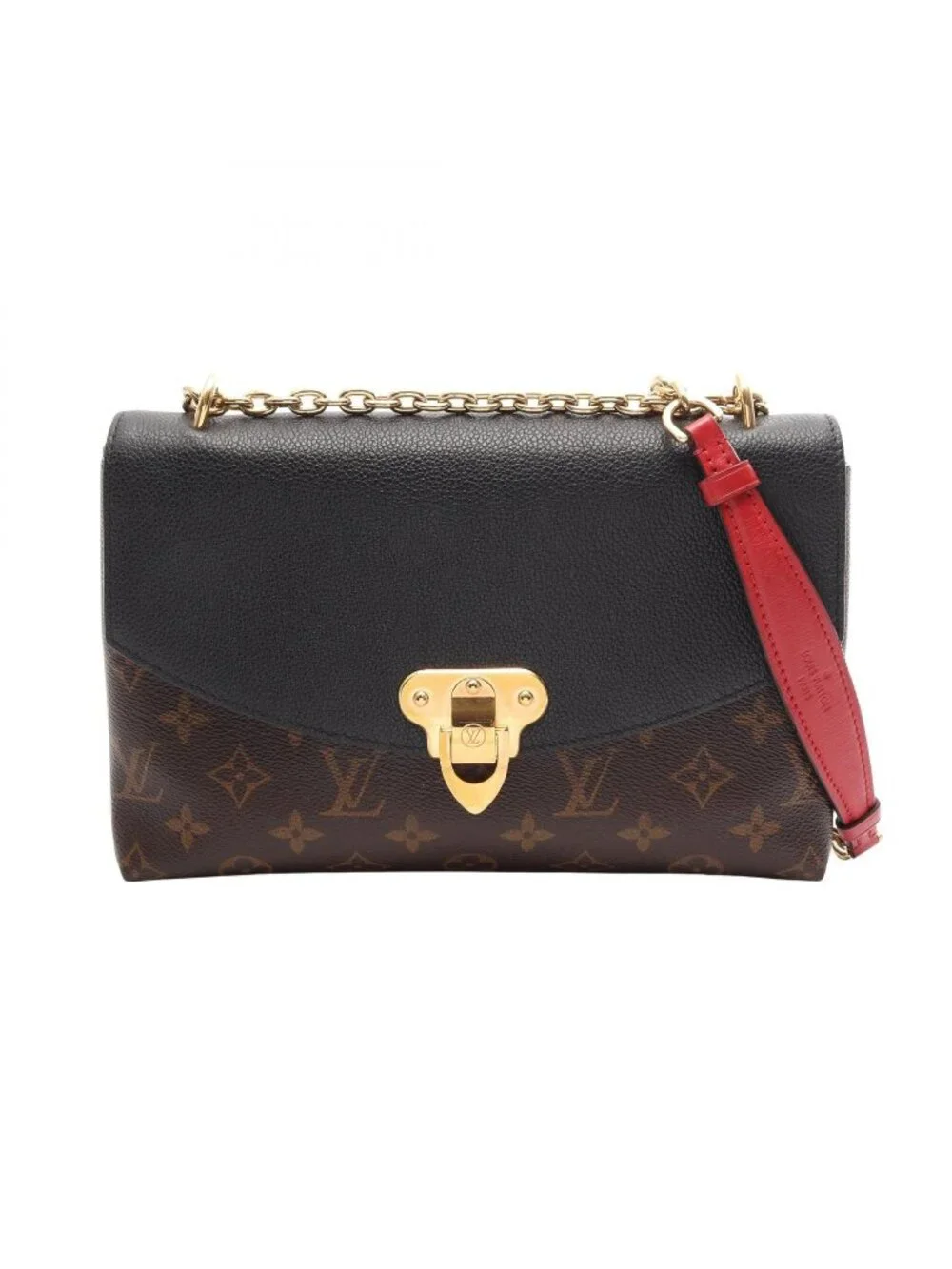 Louis Vuitton Shoulder Bag Sun Placido Monogram Noir Canvas Leather